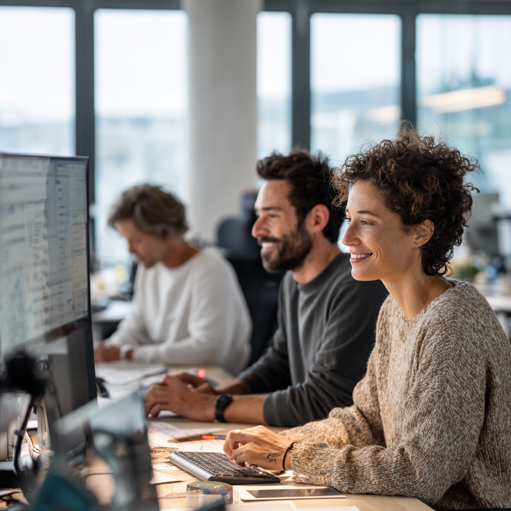 Des équipes motivées au travail